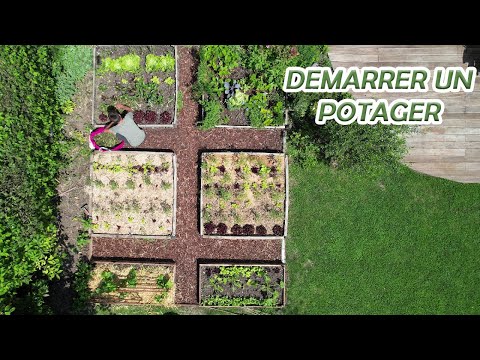 Fabriquer des carrés potagers et débuter les premières cultures