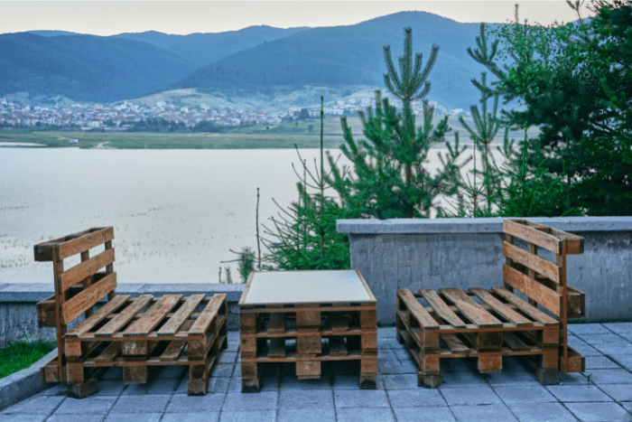 mobilier d'extérieur en palettes de bois