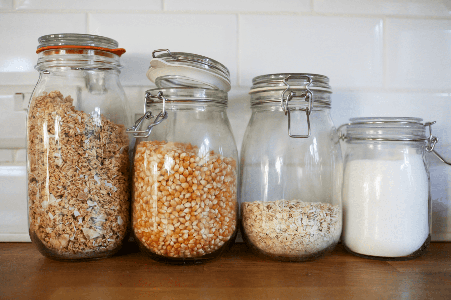 bocaux de cuisine en verre