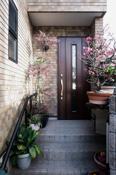 entrée d'une maison extérieure