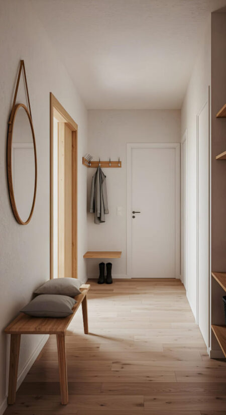 entrée bien rangée