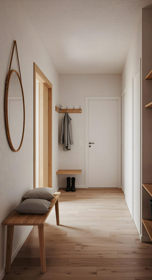 entrée bien rangée